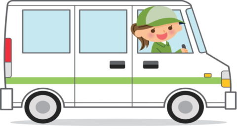 運転中・イラスト